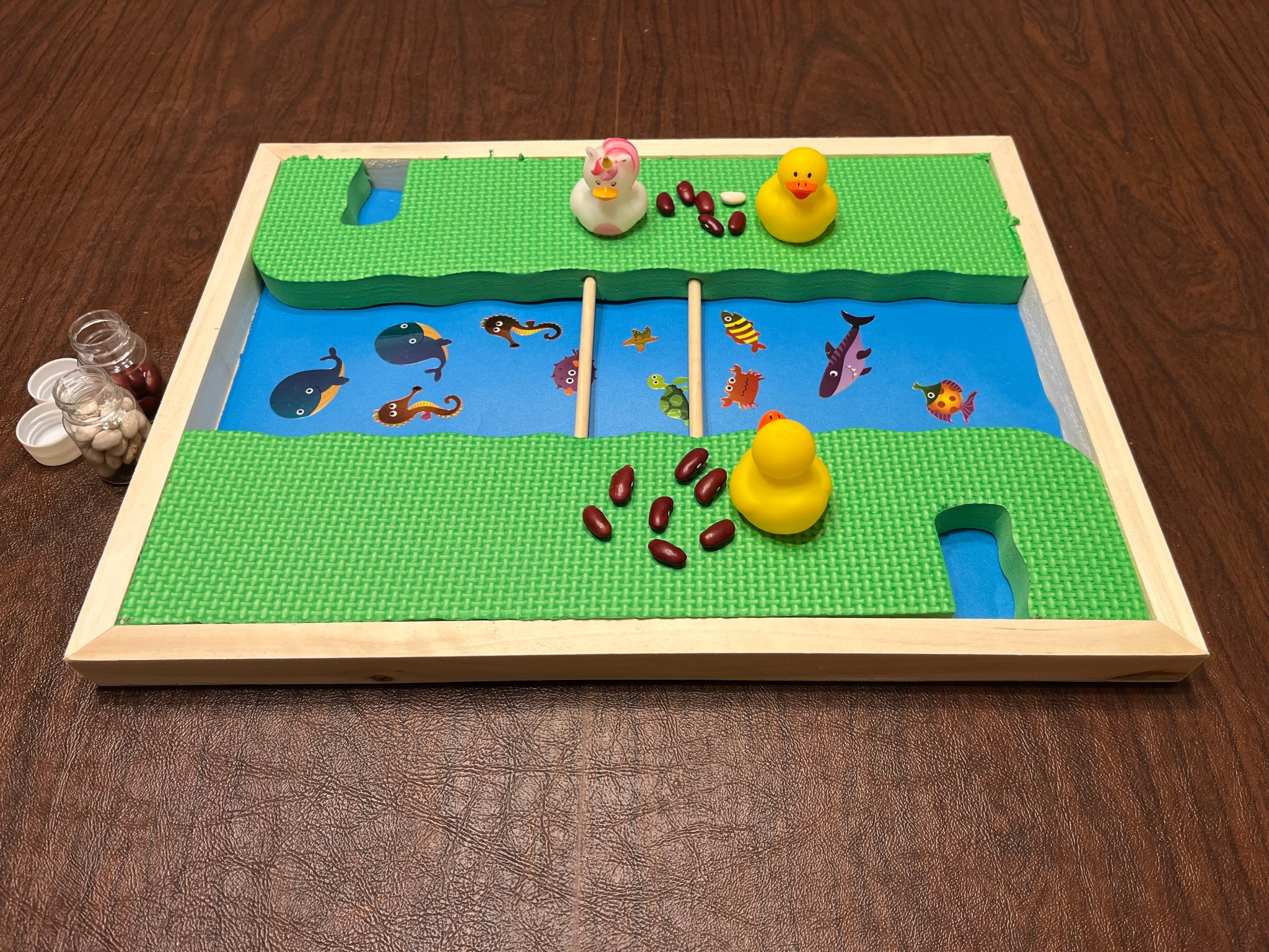 Two-player linear equation kit